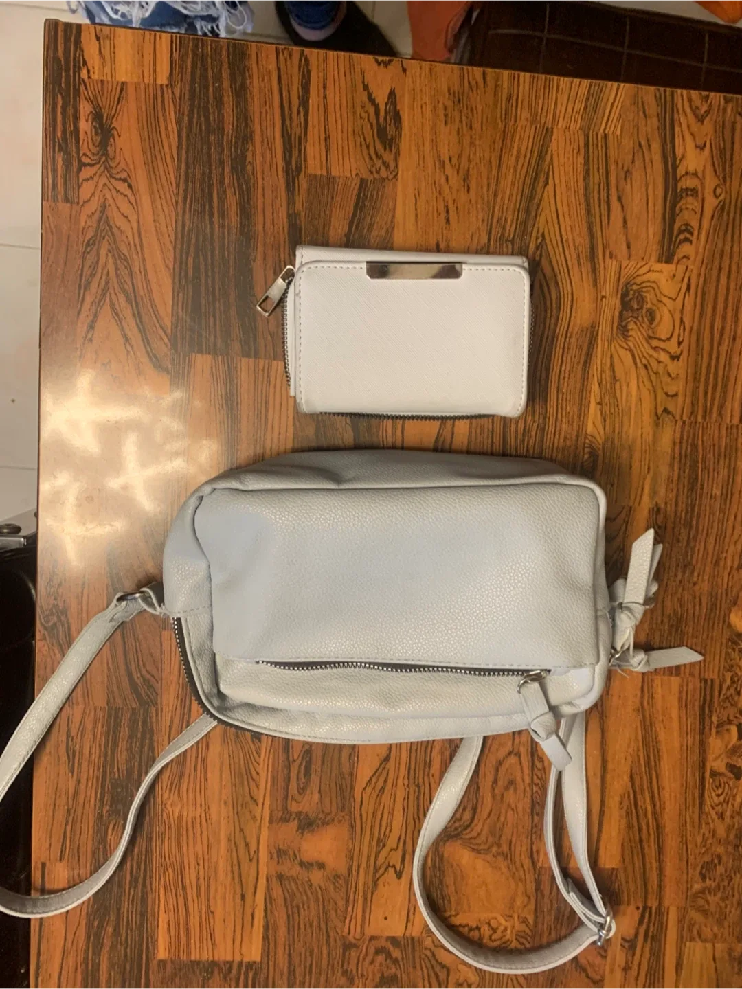 Light Blue Crossbody Bag & Wallet Set