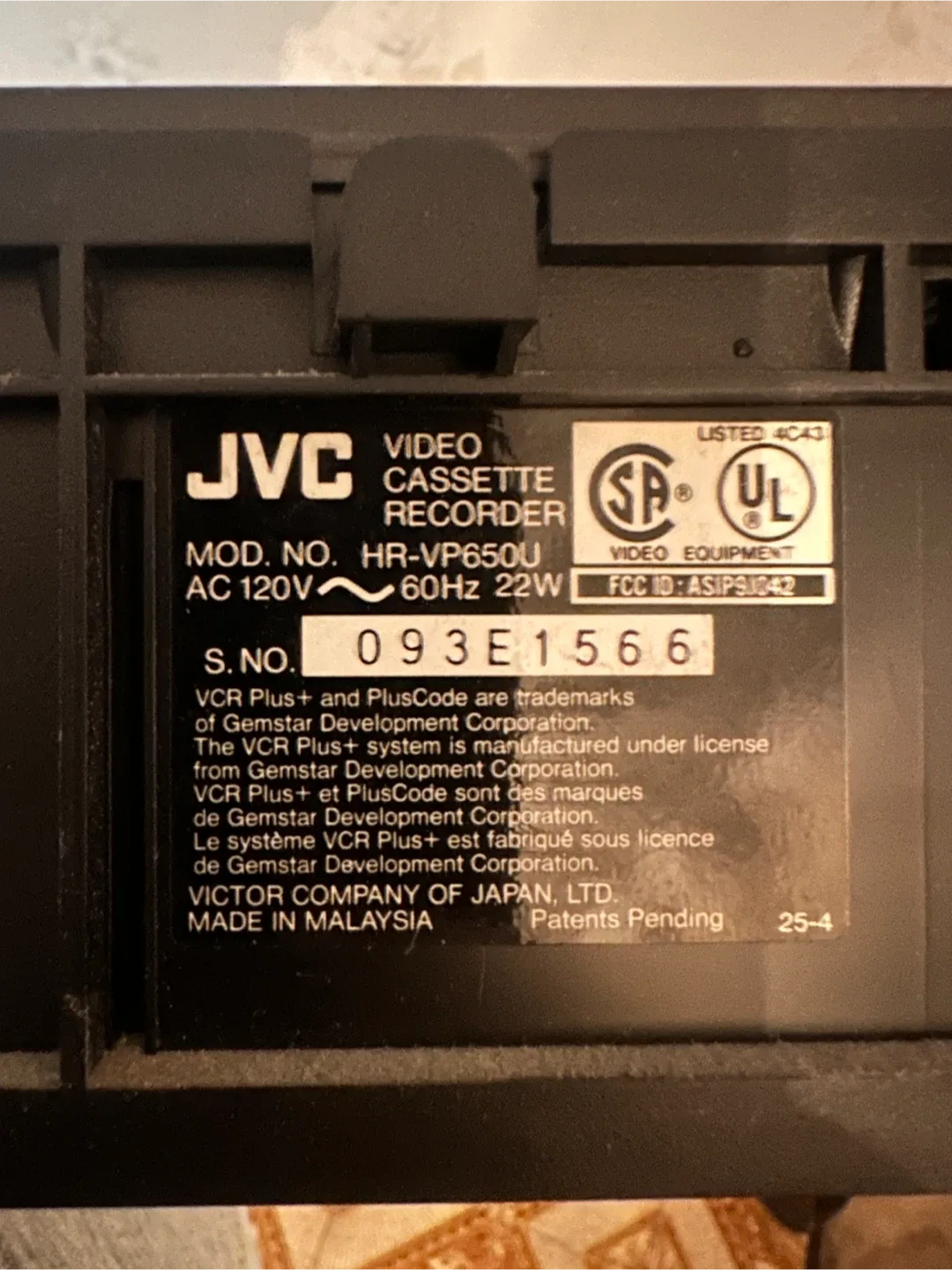 JVC VCR image indicator(2)