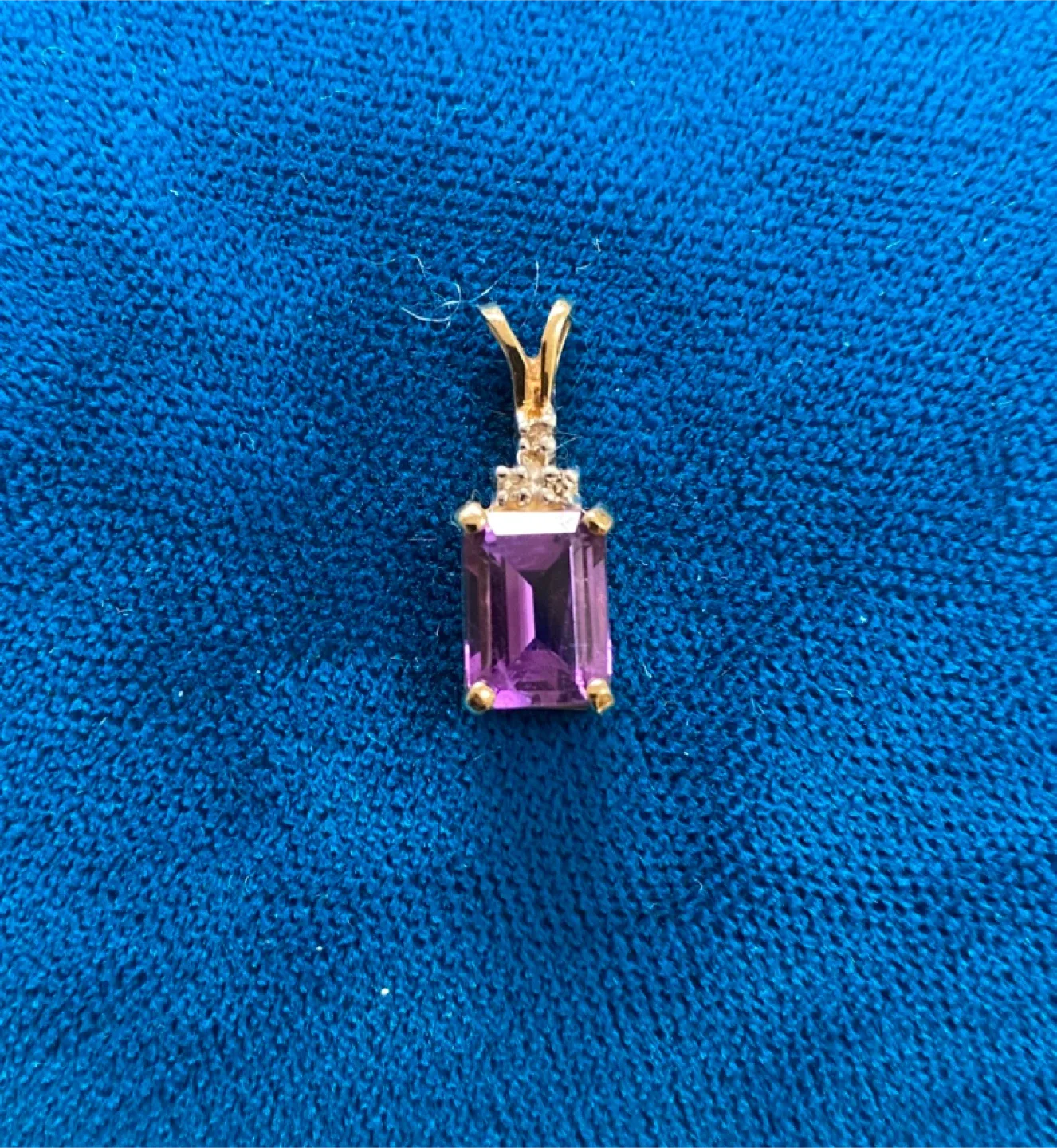 Amethyst & Diamond Pendant thumbnail