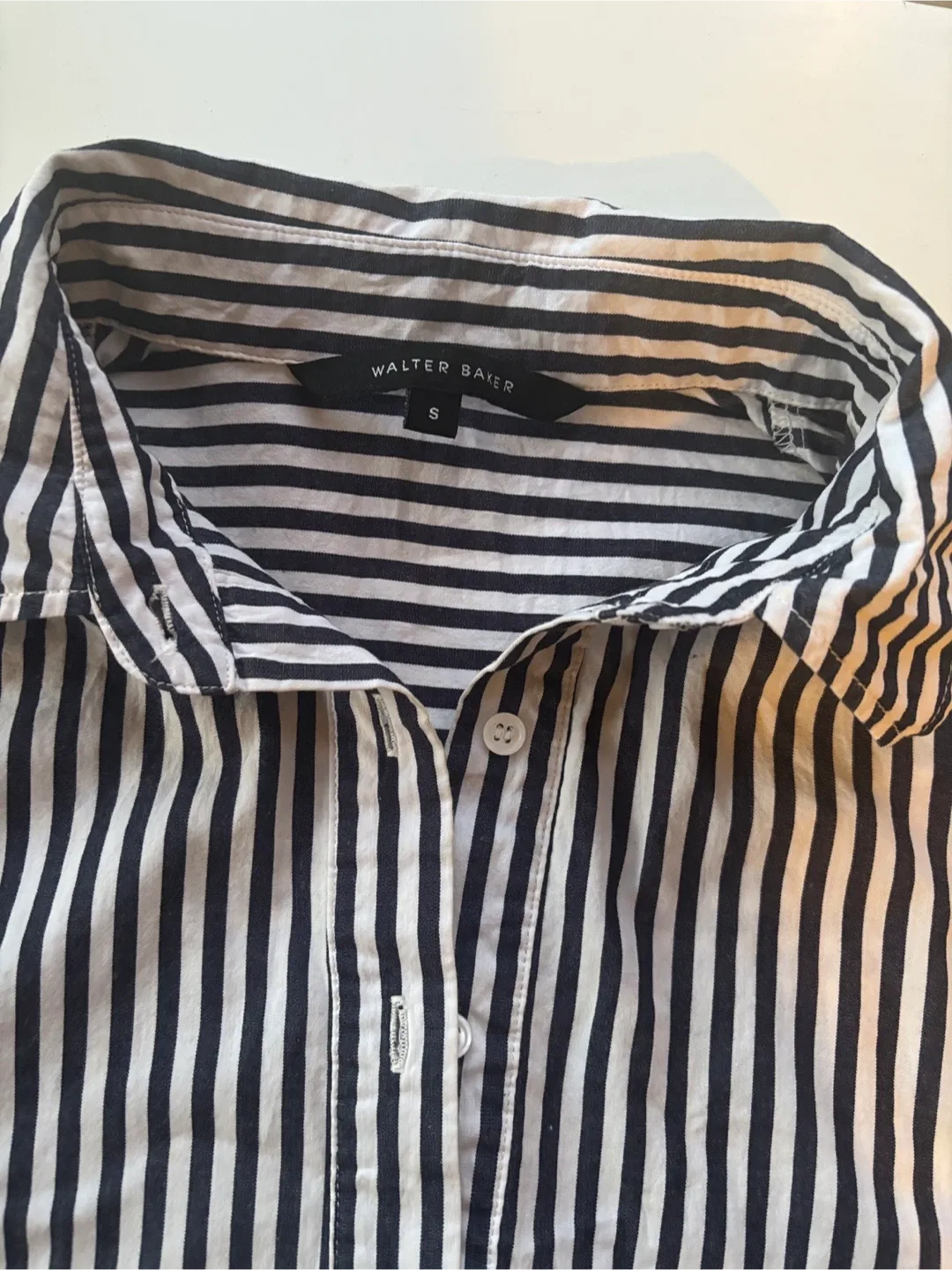 Walter Baker Striped Button-Down Shirt - Size S image indicator(2)