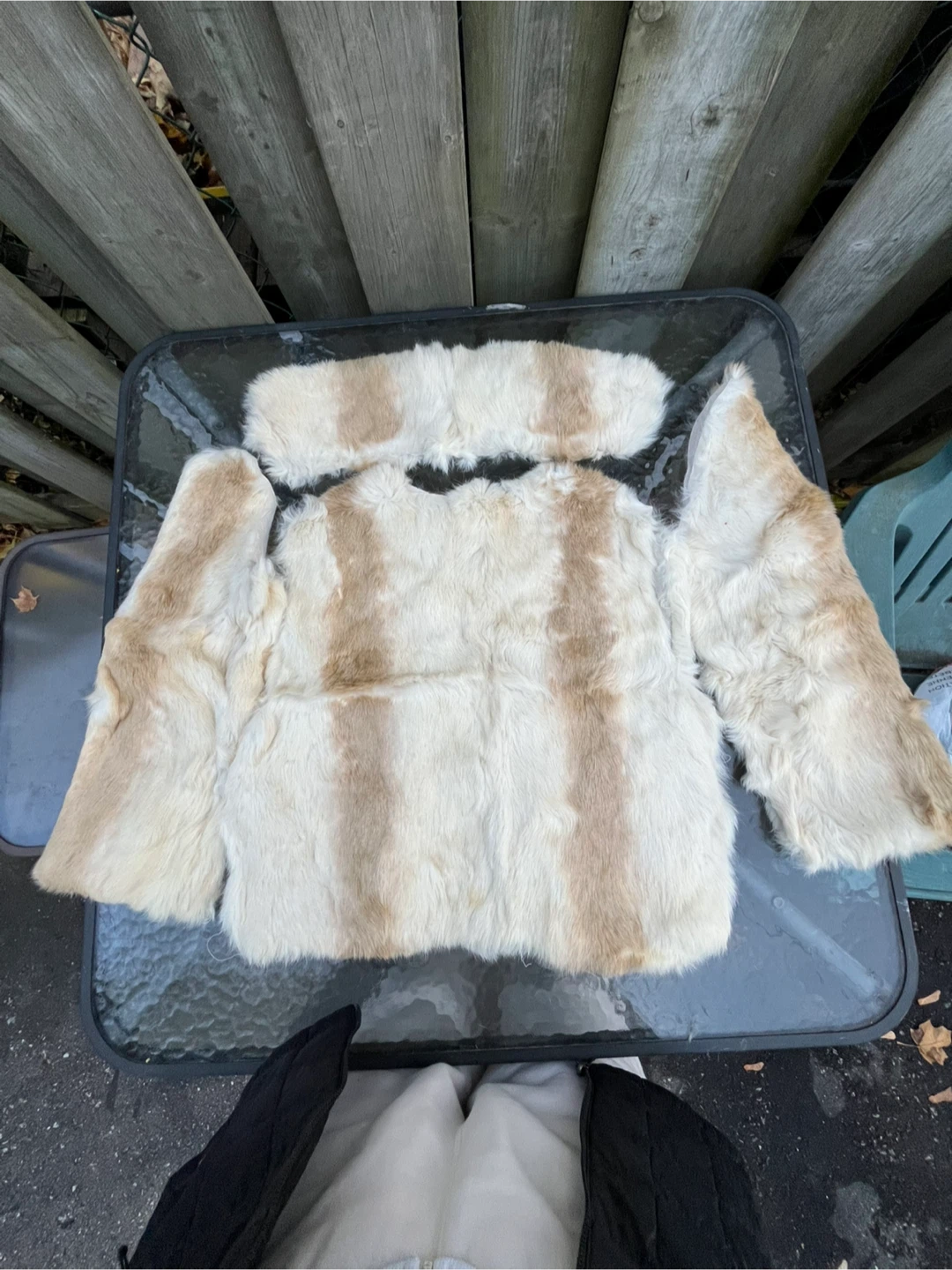 Fur Vest DIY Kit - Beige & Brown - photo 3