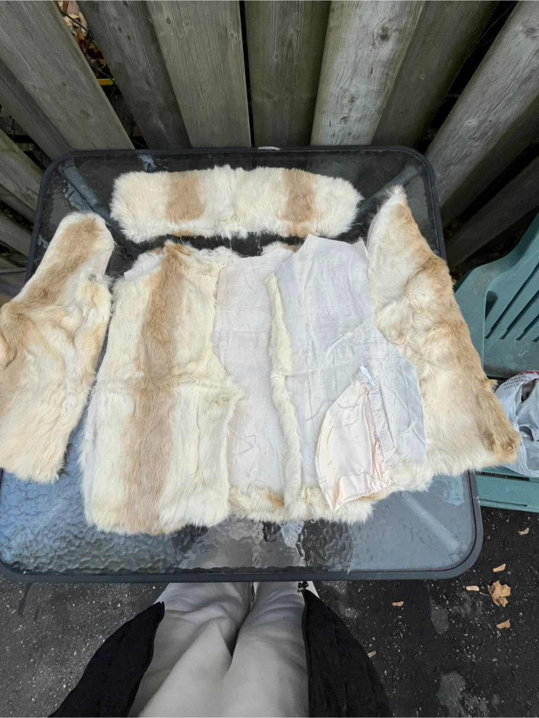 Fur Vest DIY Kit - Beige & Brown - photo 2