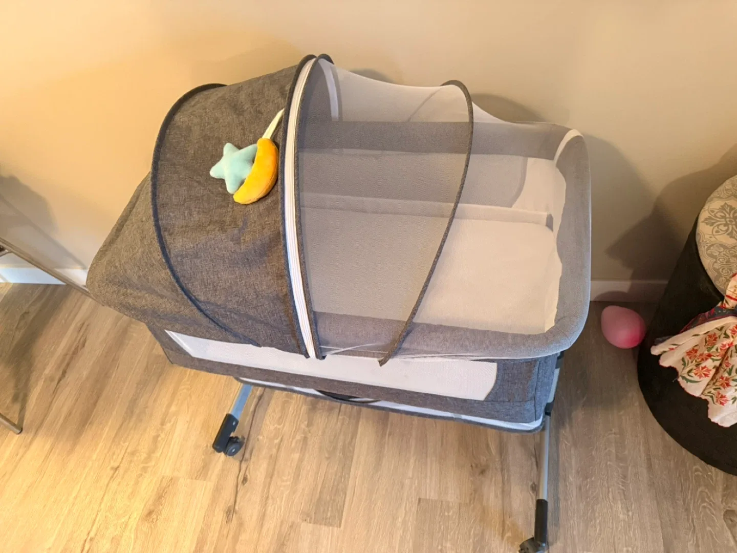 Grey Baby Bassinet - Like New! image indicator(2)