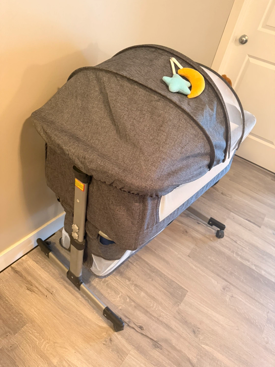 Grey Baby Bassinet - Like New!