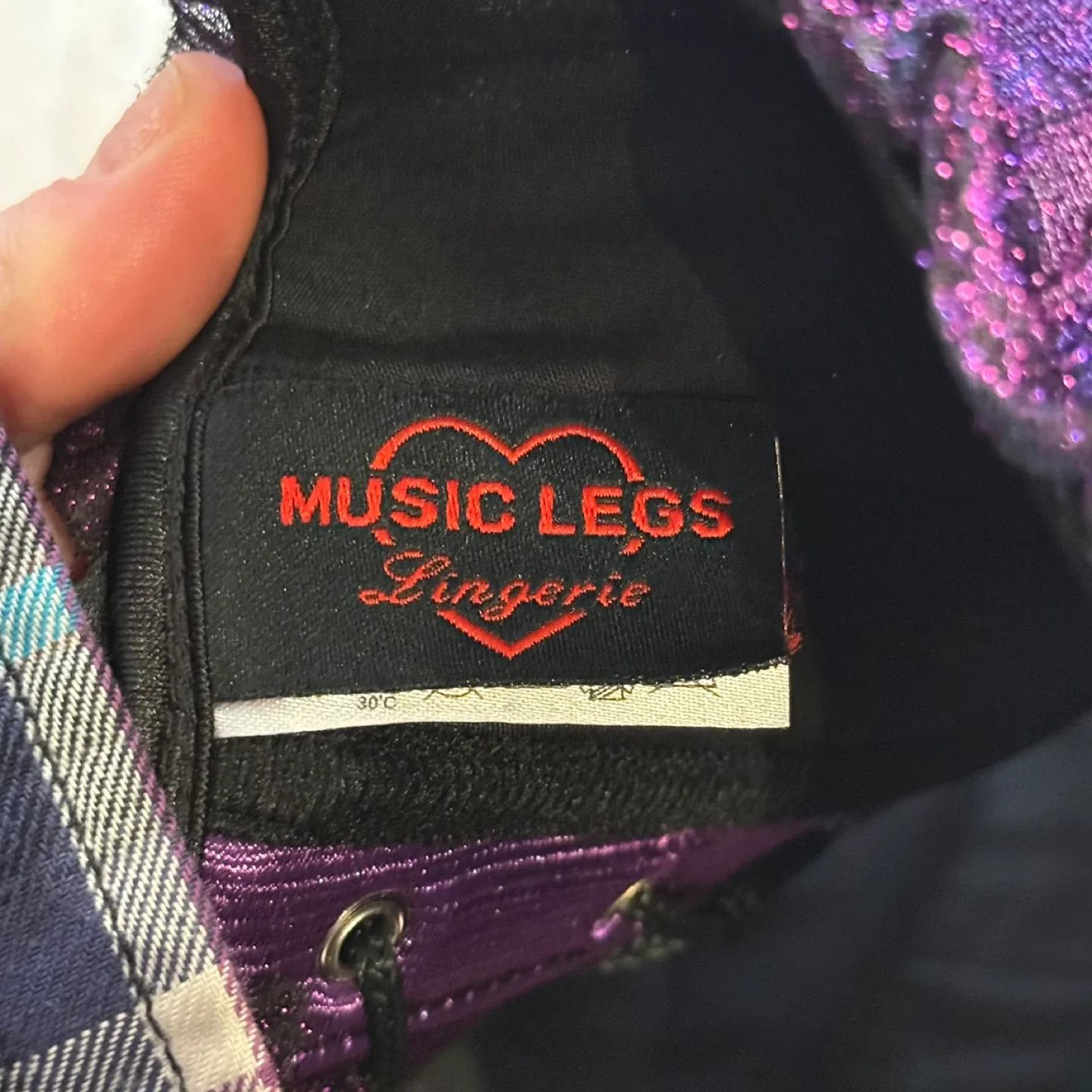 Music Legs Purple Corset Lingerie image indicator(4)