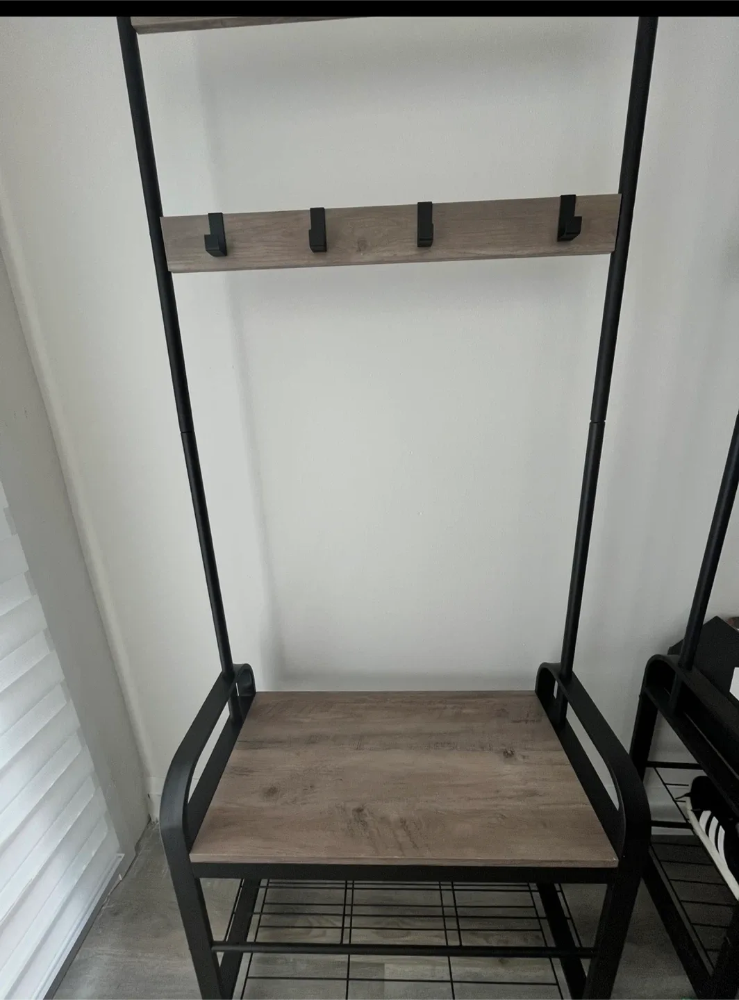 Hall Tree with Bench, Coat Rack Stand image indicator(6)