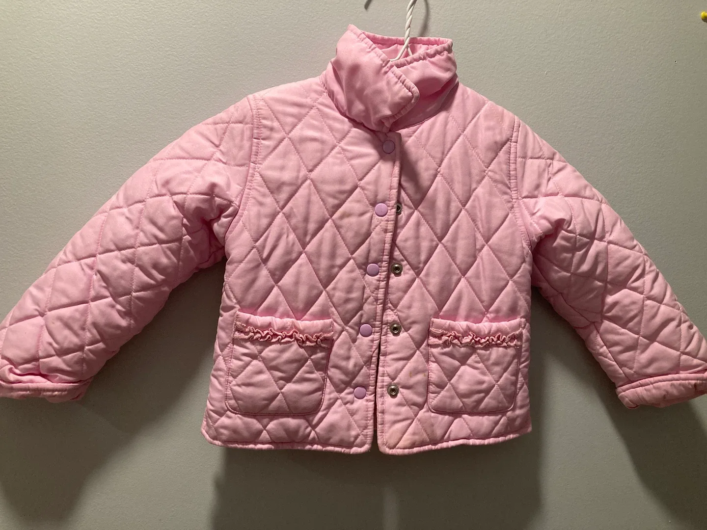 The Children's Place Pink Quilted Jacket - Size 5