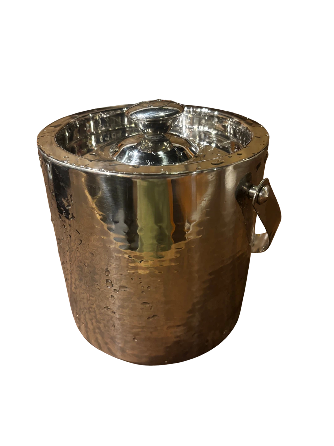 Silver Ice Bucket with Lid