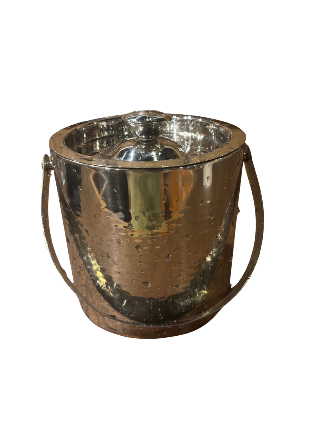 Silver Ice Bucket with Lid - photo 2