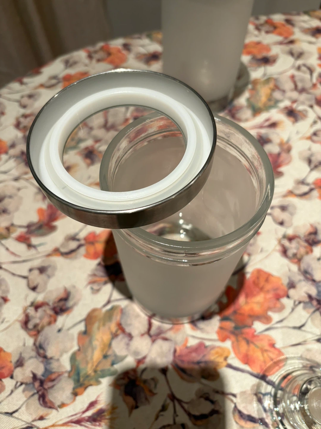 Frosted Glass Jars with Metal Lids - Set of 2 - photo 3