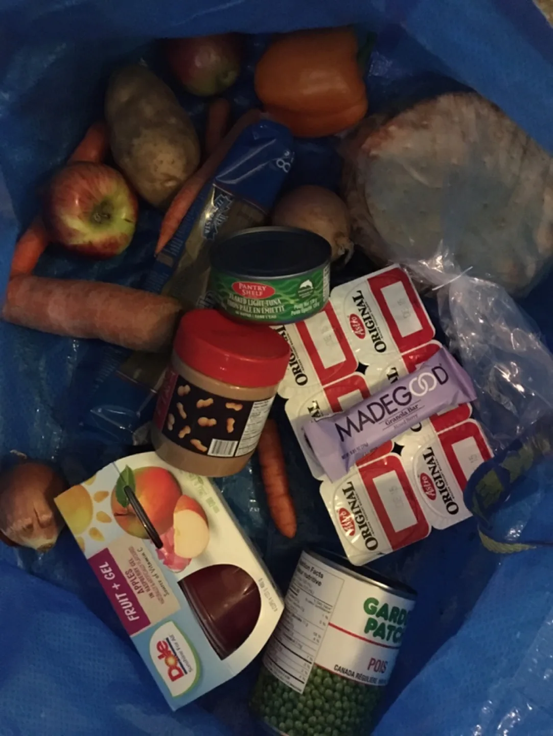 Mixed Groceries: Dole Fruit & Gel, MadeGood Bar