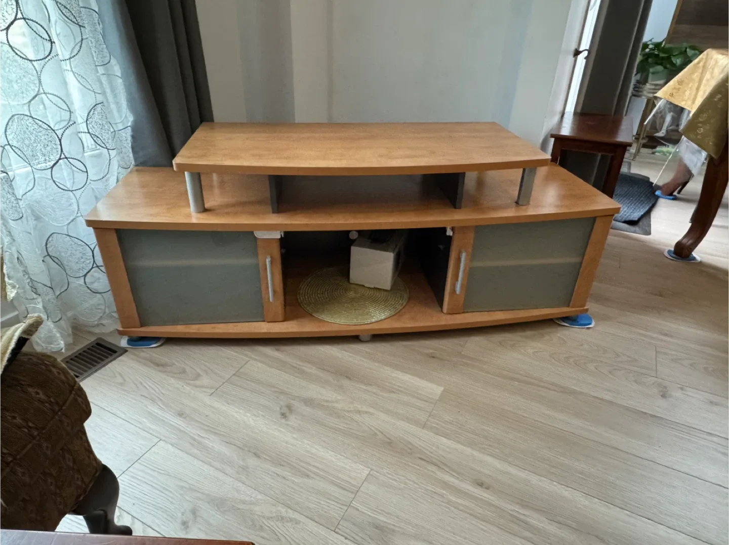 TV Stand with Sliding Doors
