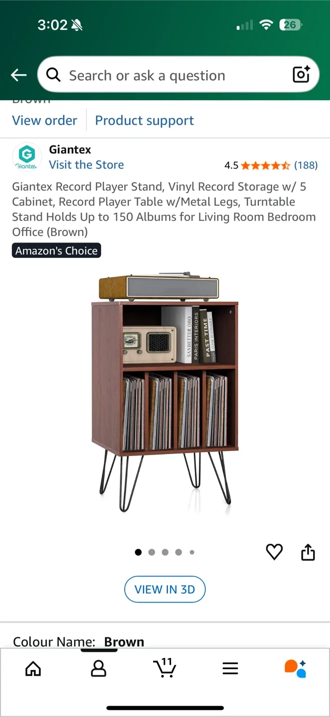 Giantex Vinyl Record Player Stand image indicator(3)