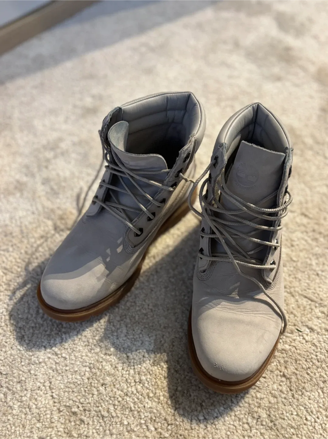 Timberland Boots - Light Grey size 6