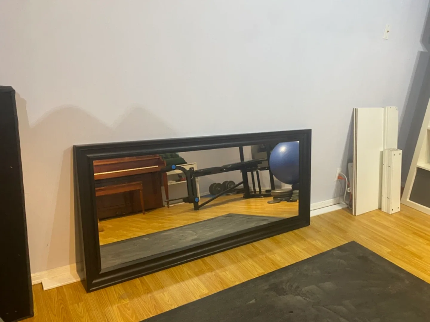 Large Black Framed Mirror image indicator(2)