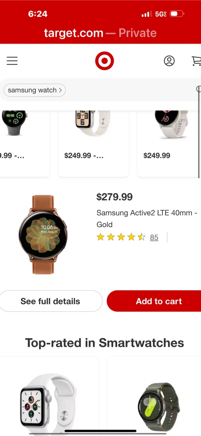 Samsung Galaxy Watch Active2 40mm LTE - Gold