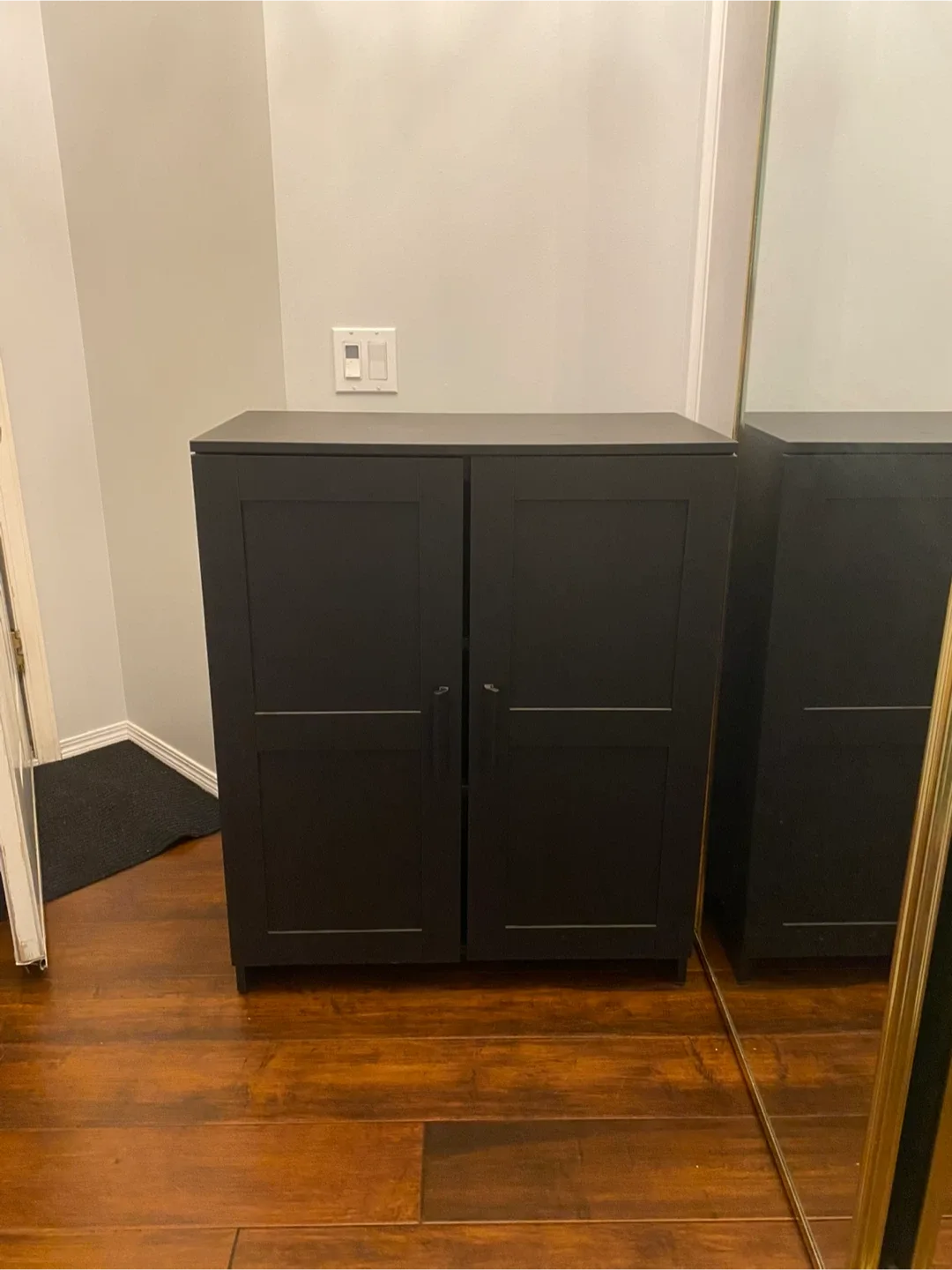 ikea black wooden cabinets image indicator(2)