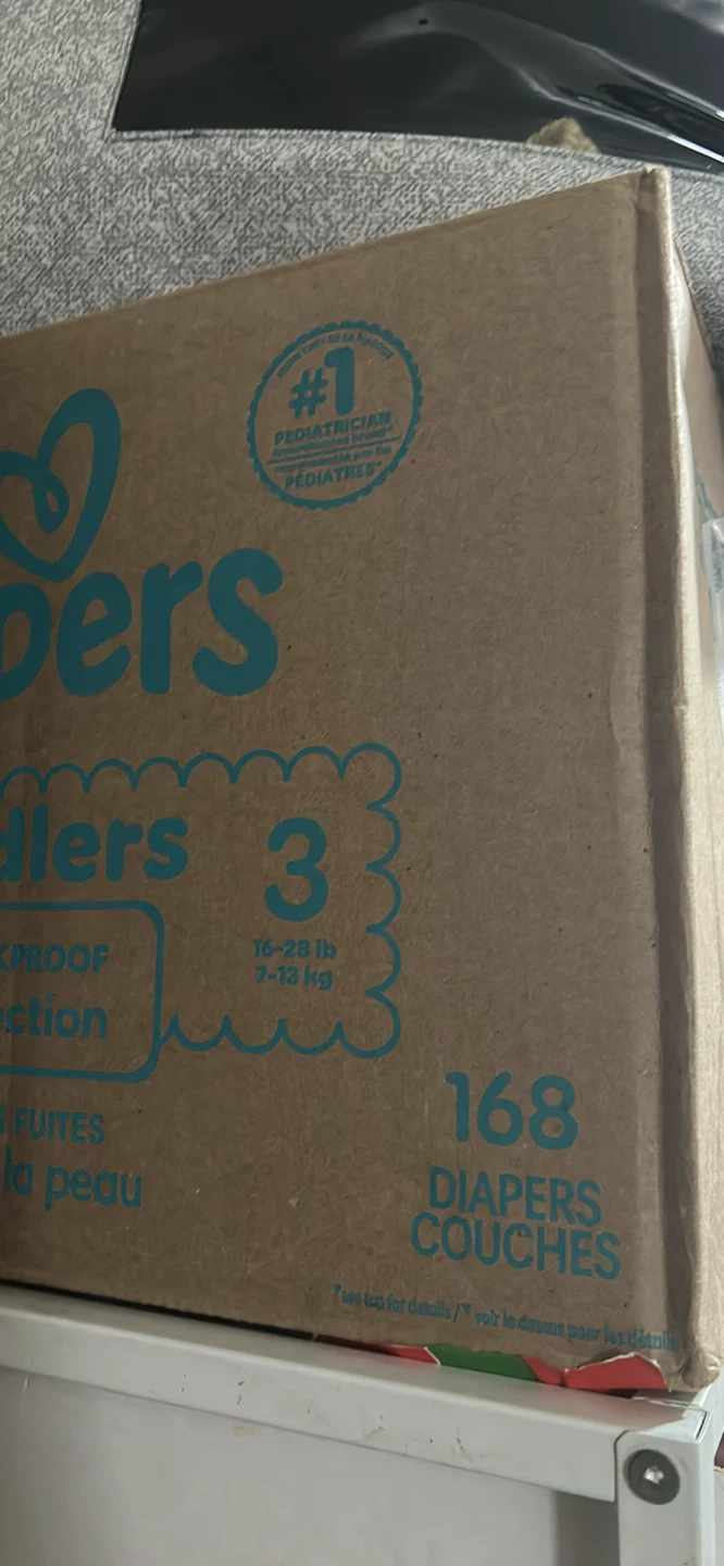 Pampers Swaddlers Size 3 - 168 Diapers