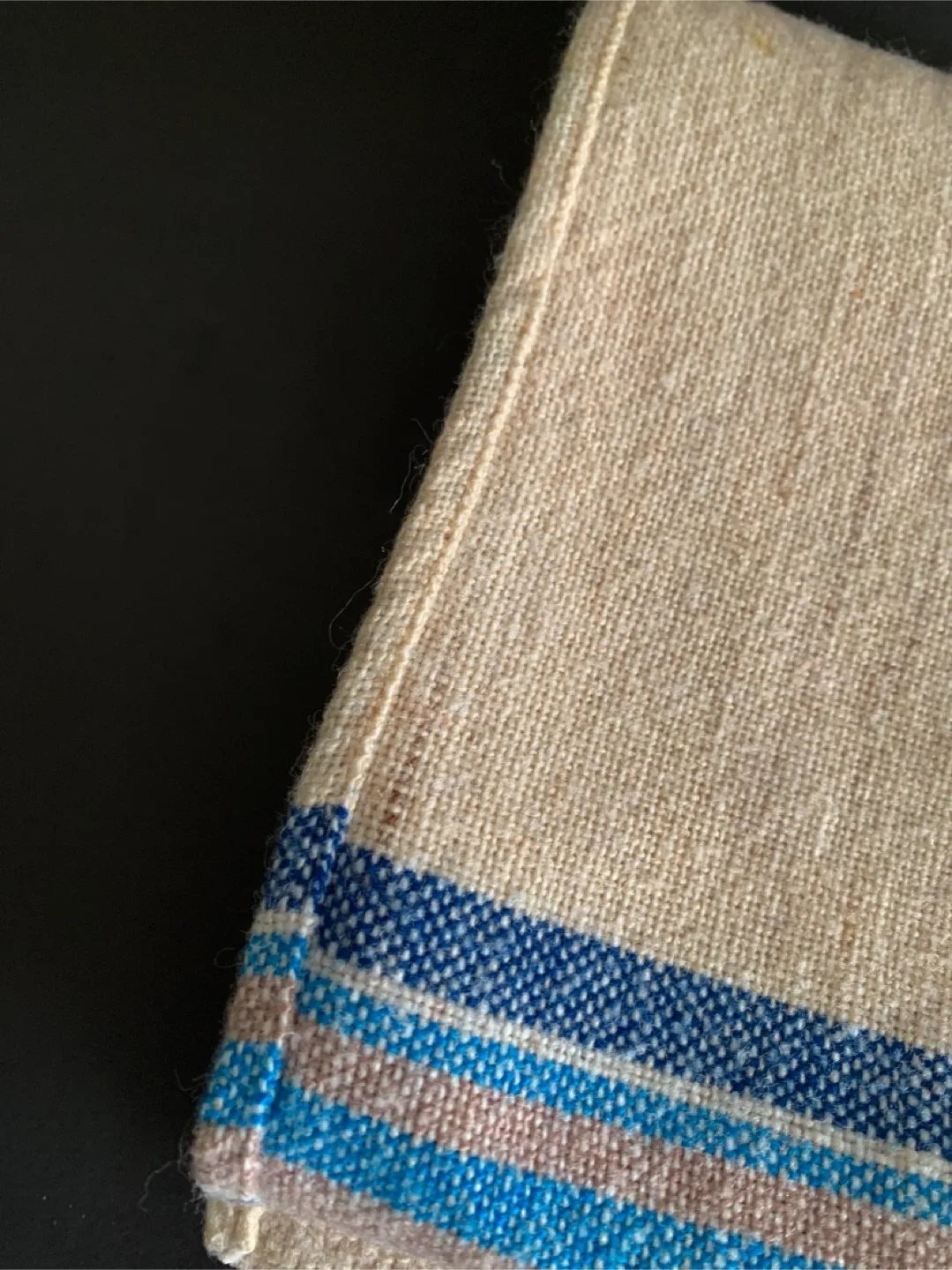 Vintage Woollen French Tablecloth 67"x 48" image indicator(7)