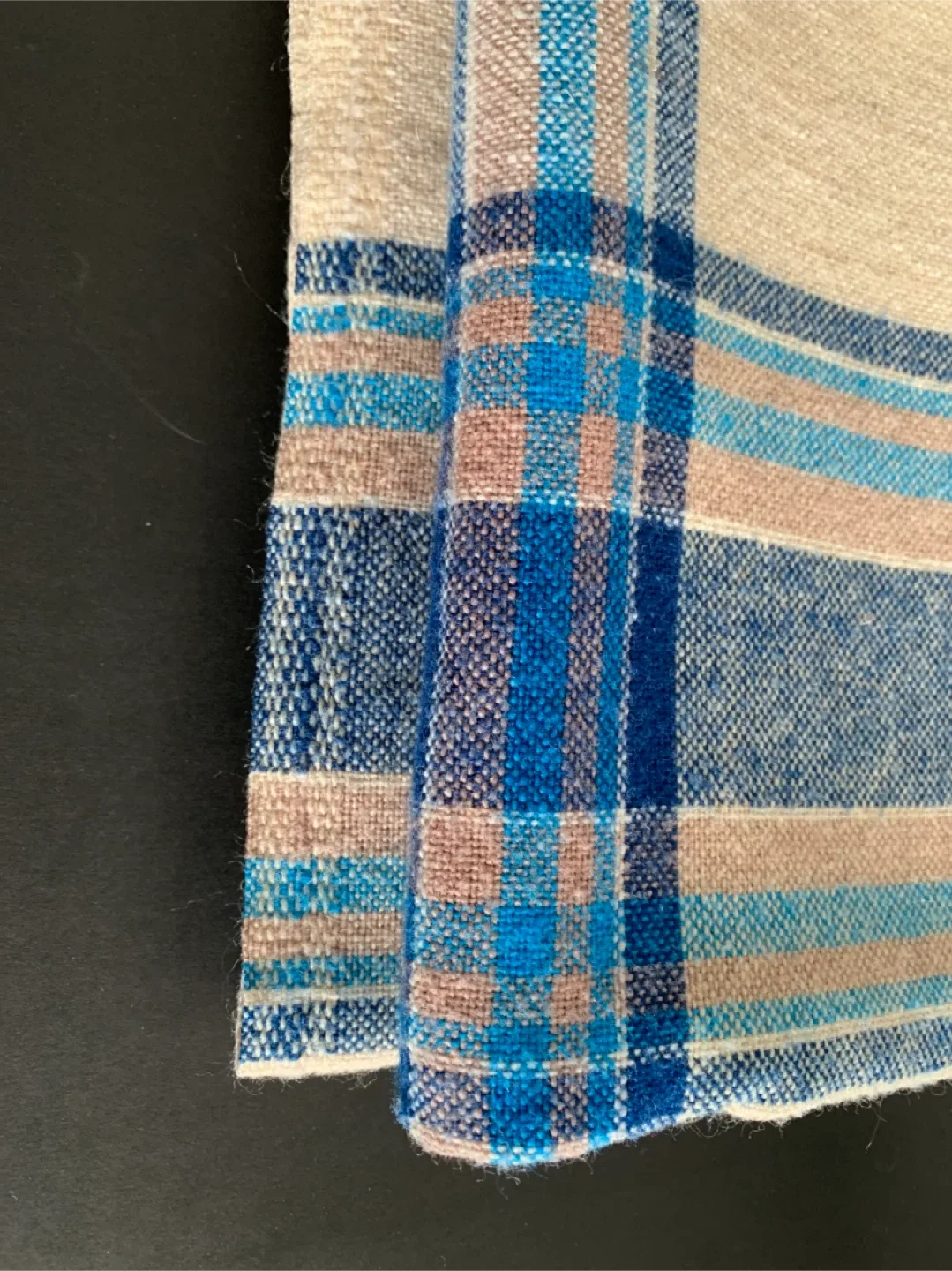 Vintage Woollen French Tablecloth 67"x 48" image indicator(4)