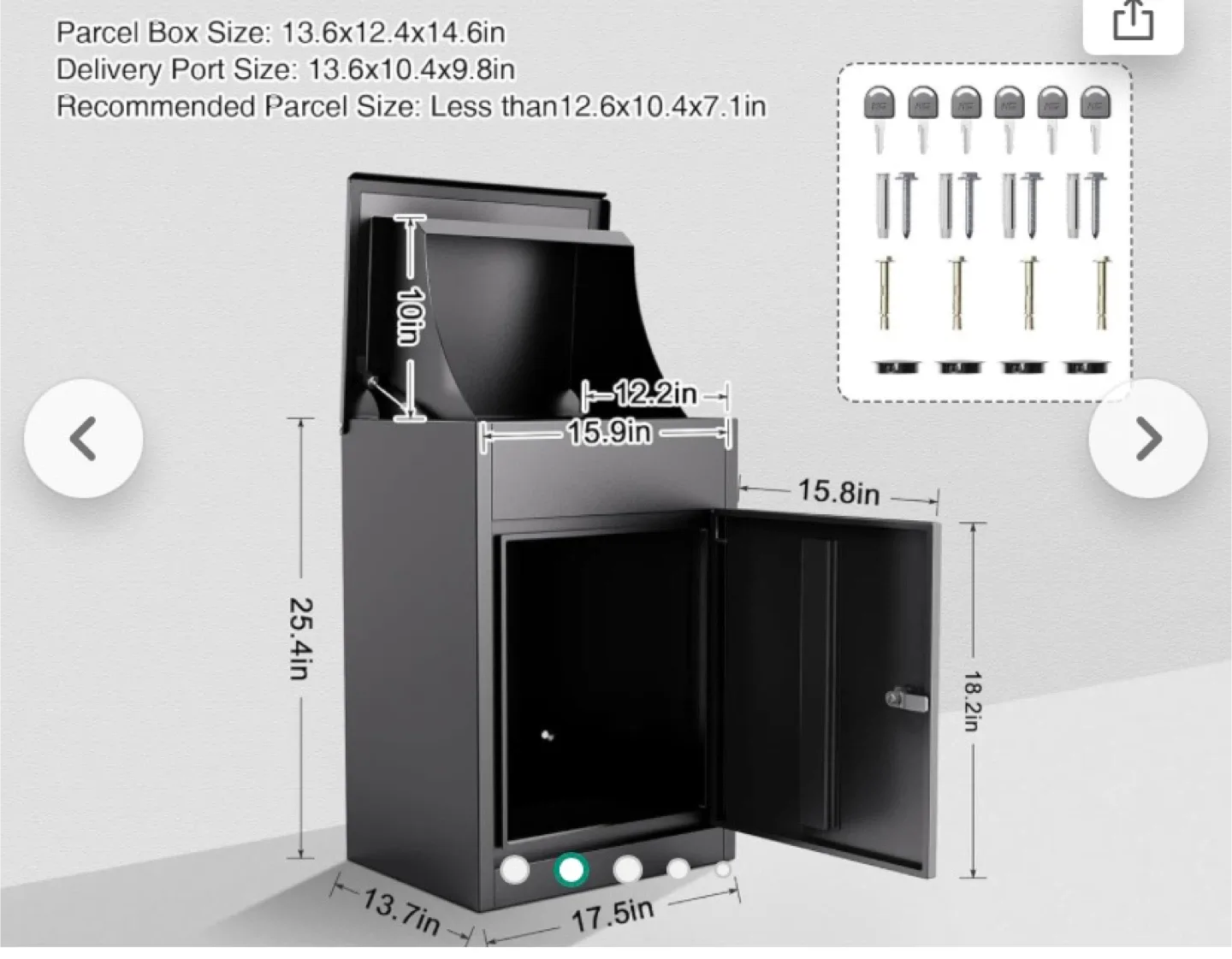 New Merapi Parcel Drop Box Large image indicator(2)