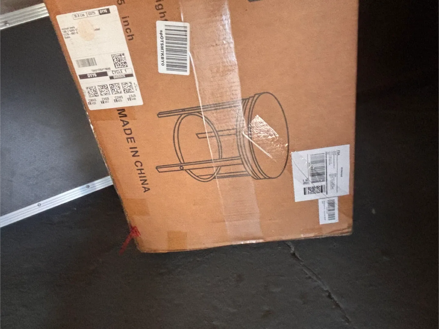 OULLUO Swivel Bar Stool Set - New in Box image indicator(6)