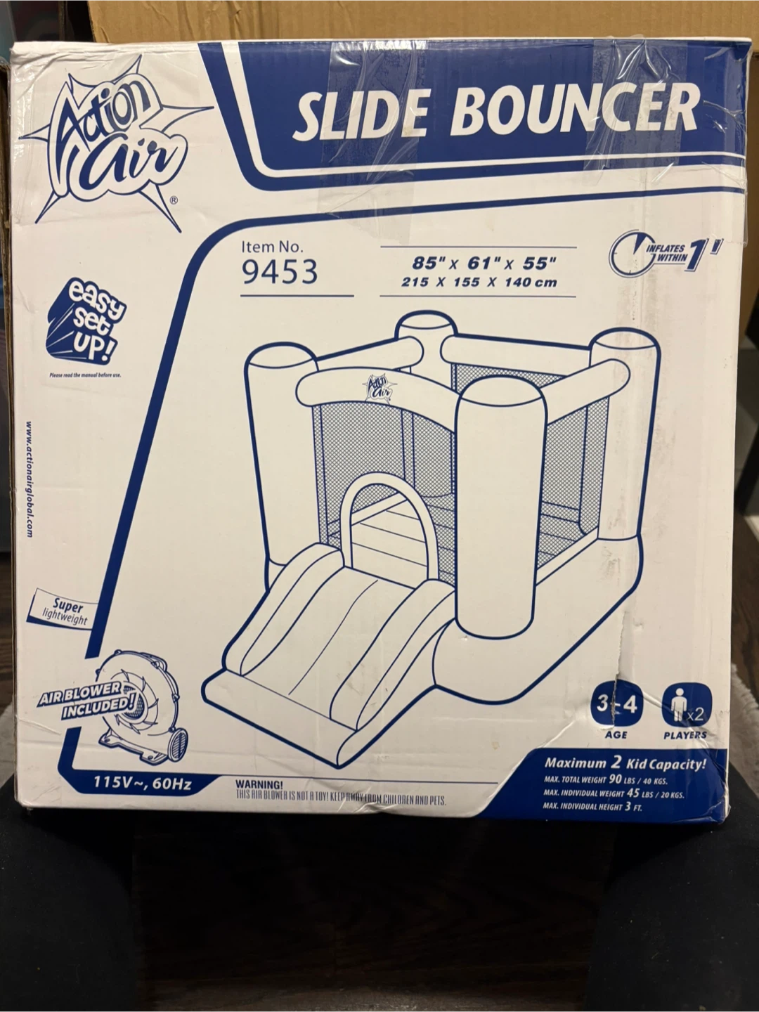 Action Air Slide Bouncer - Kids Inflatable Castle