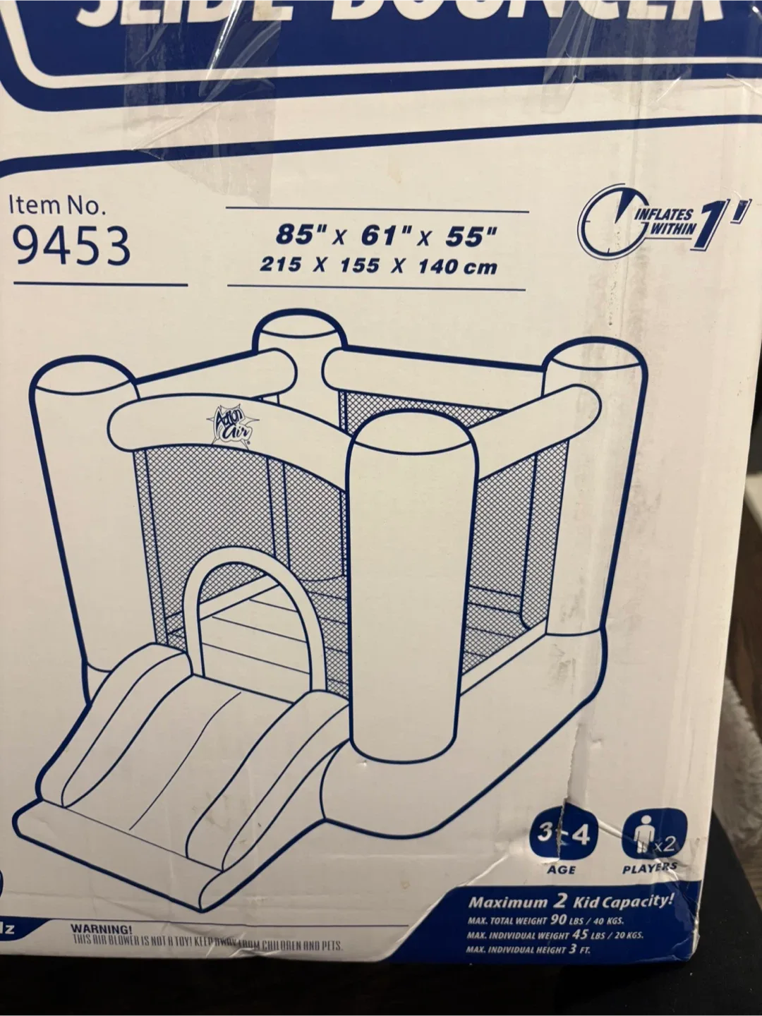 Action Air Slide Bouncer - Kids Inflatable Castle image indicator(2)