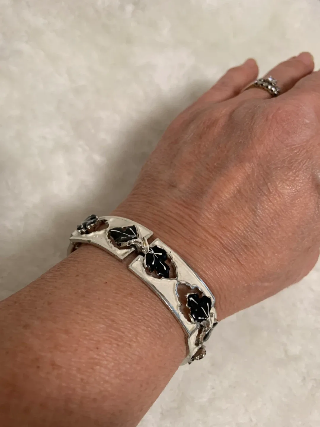 Vintage Jolle Art Deco Enamel Bracelet image indicator(4)