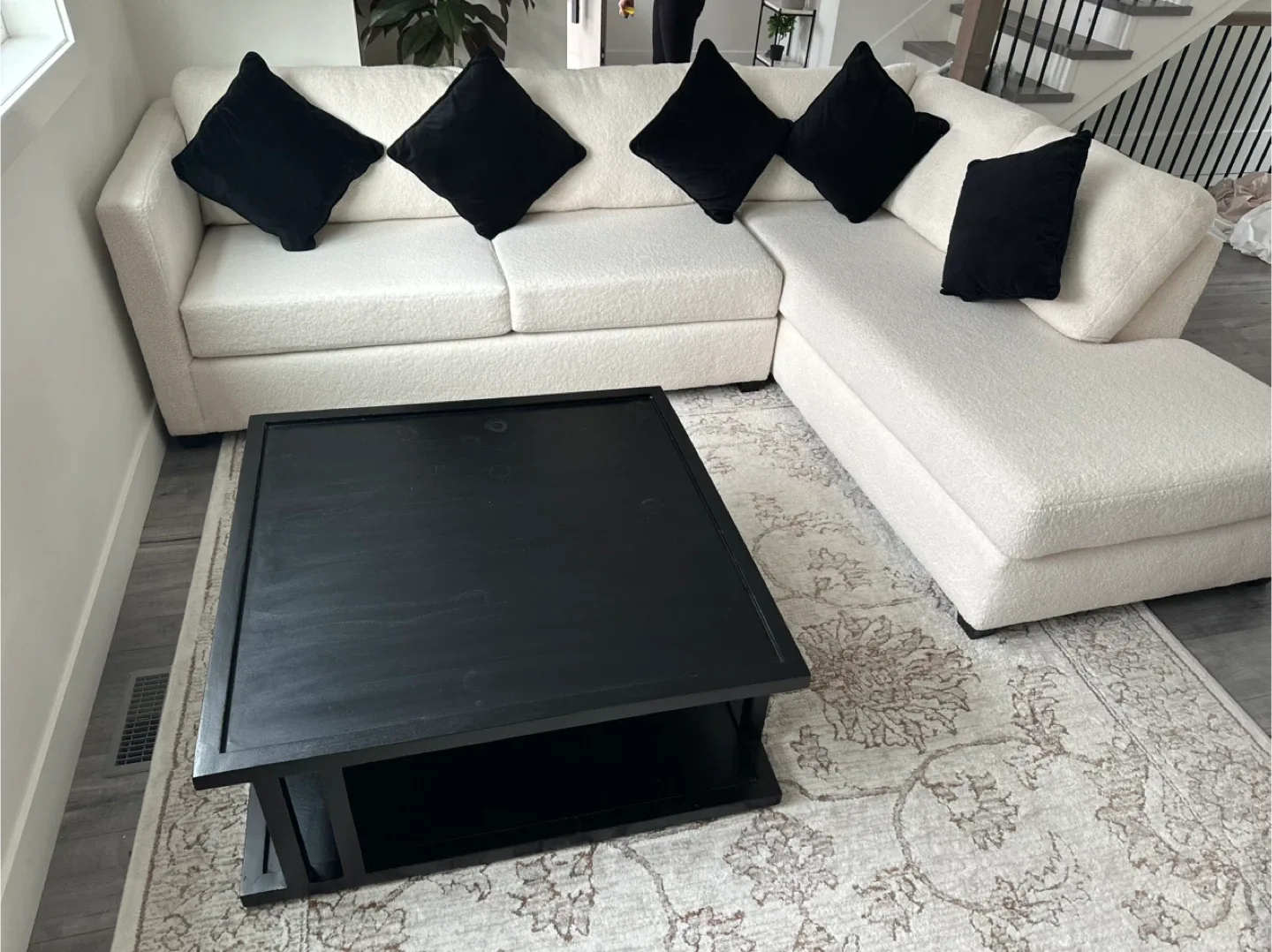 White -coloured Sectional Sofa image indicator(4)