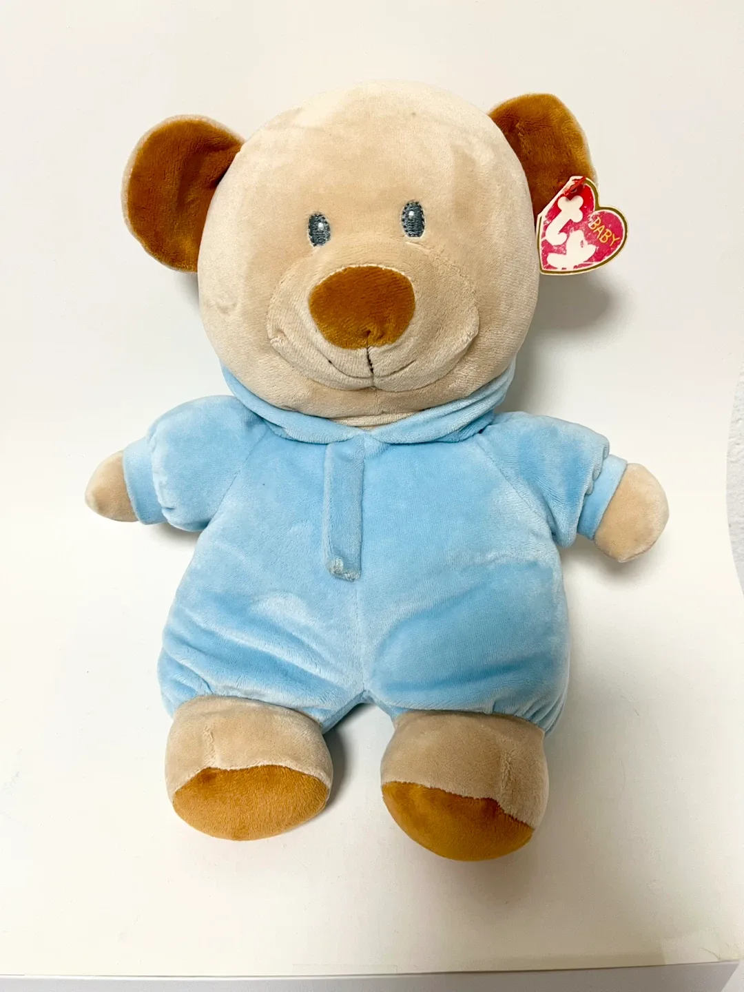 Ty Baby Plush Bear - Blue Outfit thumbnail