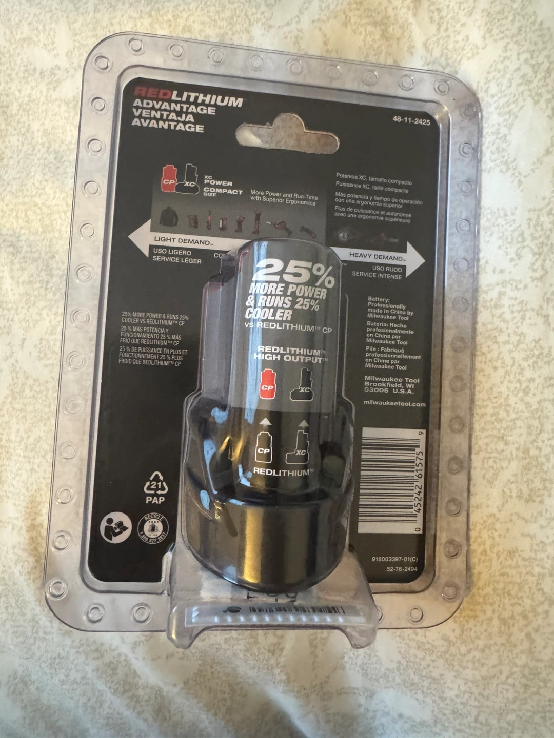 Milwaukee M12 REDLITHIUM CP2.5 Battery - New - photo 2