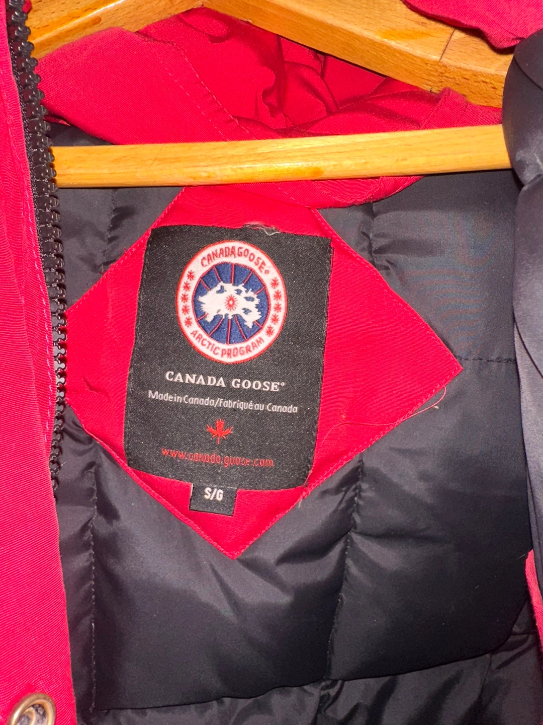 Canada Goose Red Winter Parka, Size S - photo 4