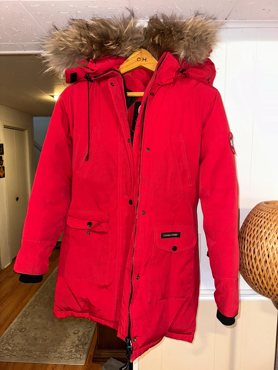Canada Goose Red Winter Parka, Size S - photo 3