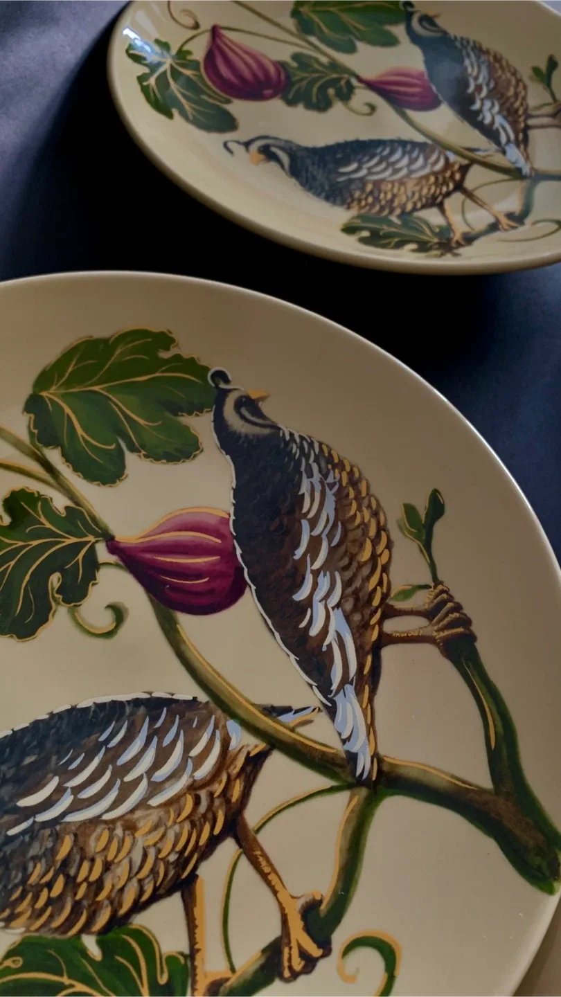 Pottery Barn Harvest Quail Plates (Set of 4) image indicator(5)