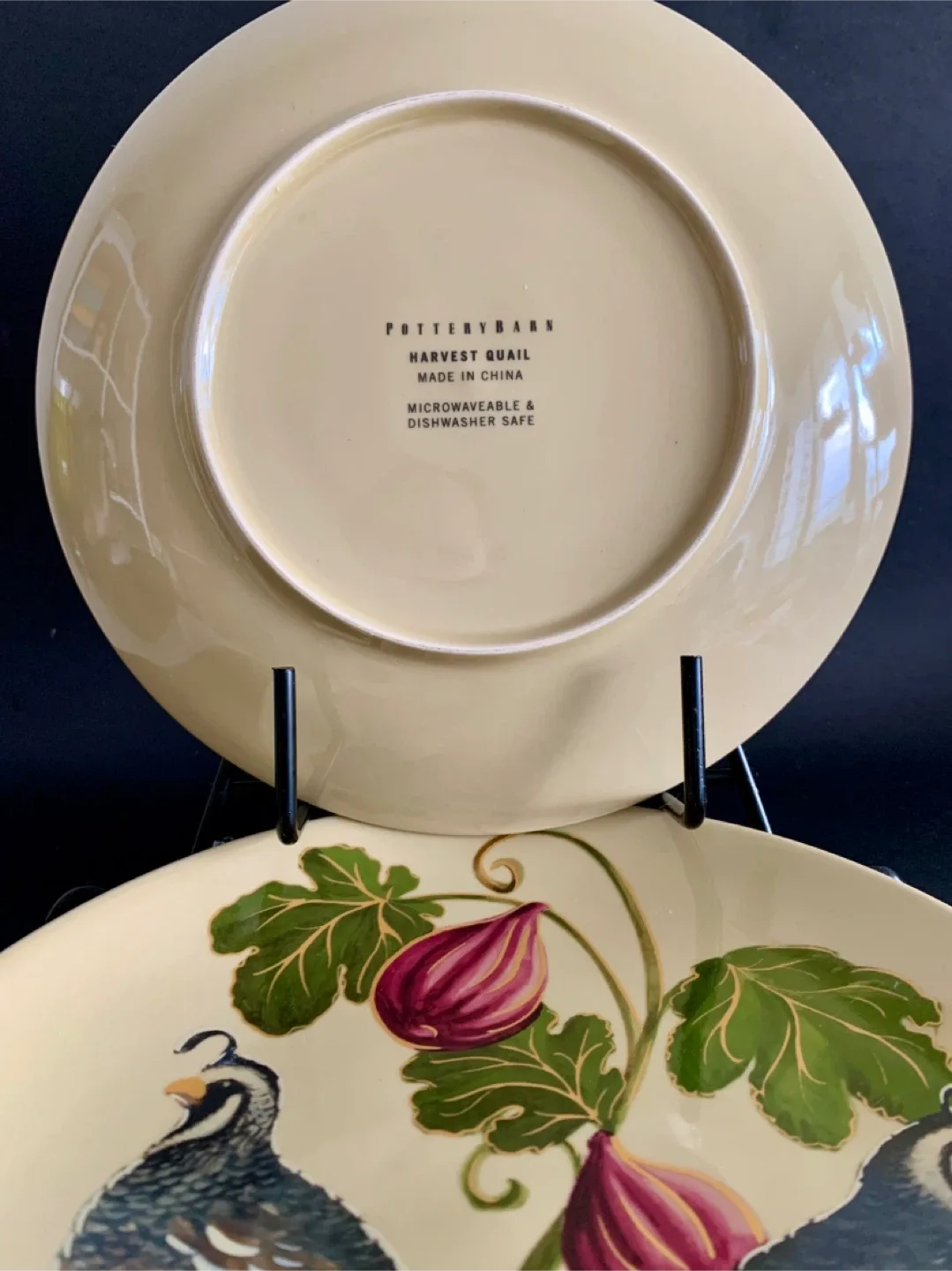 Pottery Barn Harvest Quail Plates (Set of 4) image indicator(7)