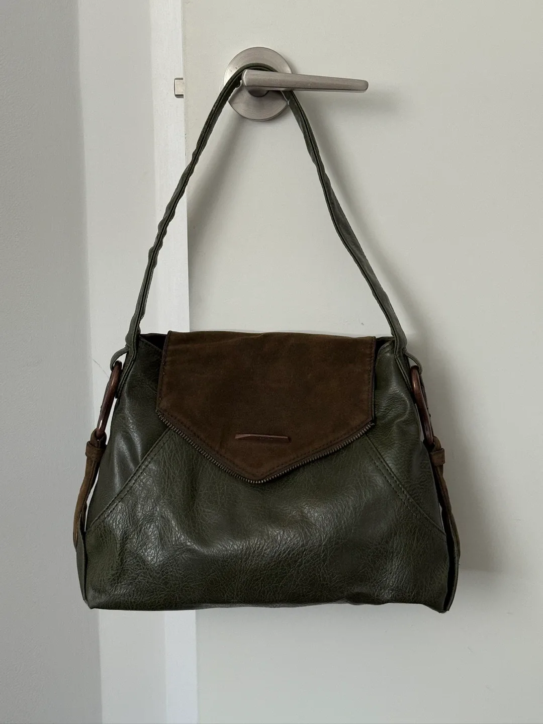 Matt & Nat Green & Brown Shoulder Bag