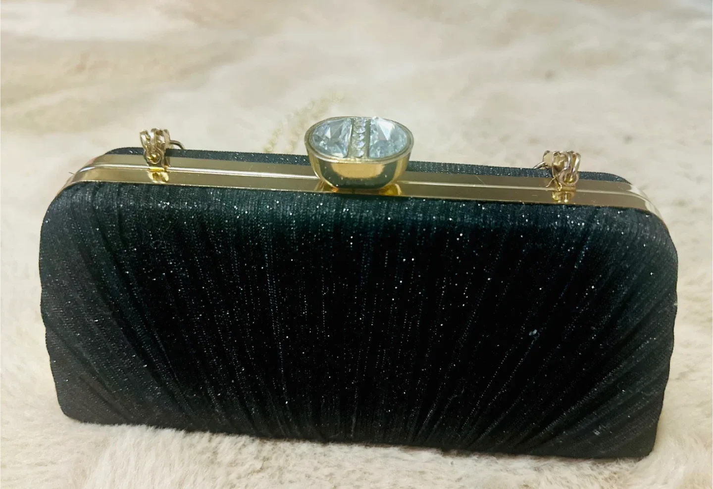 SOLD - Black Evening Clutch image indicator(2)