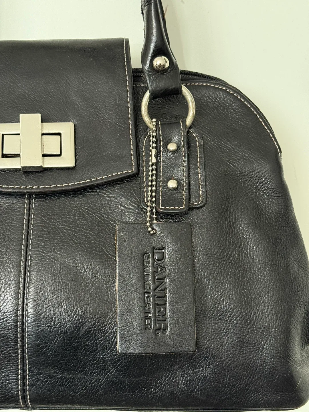 Danier Black Leather Handbag image indicator(3)
