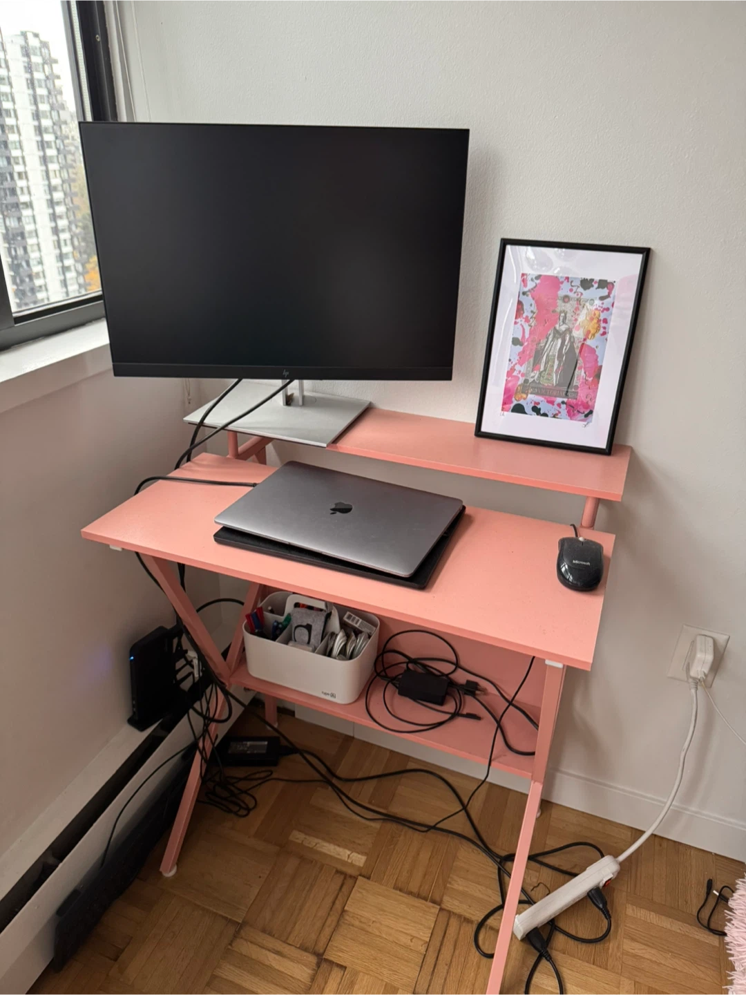 27" Pink Computer Desk - photo 4