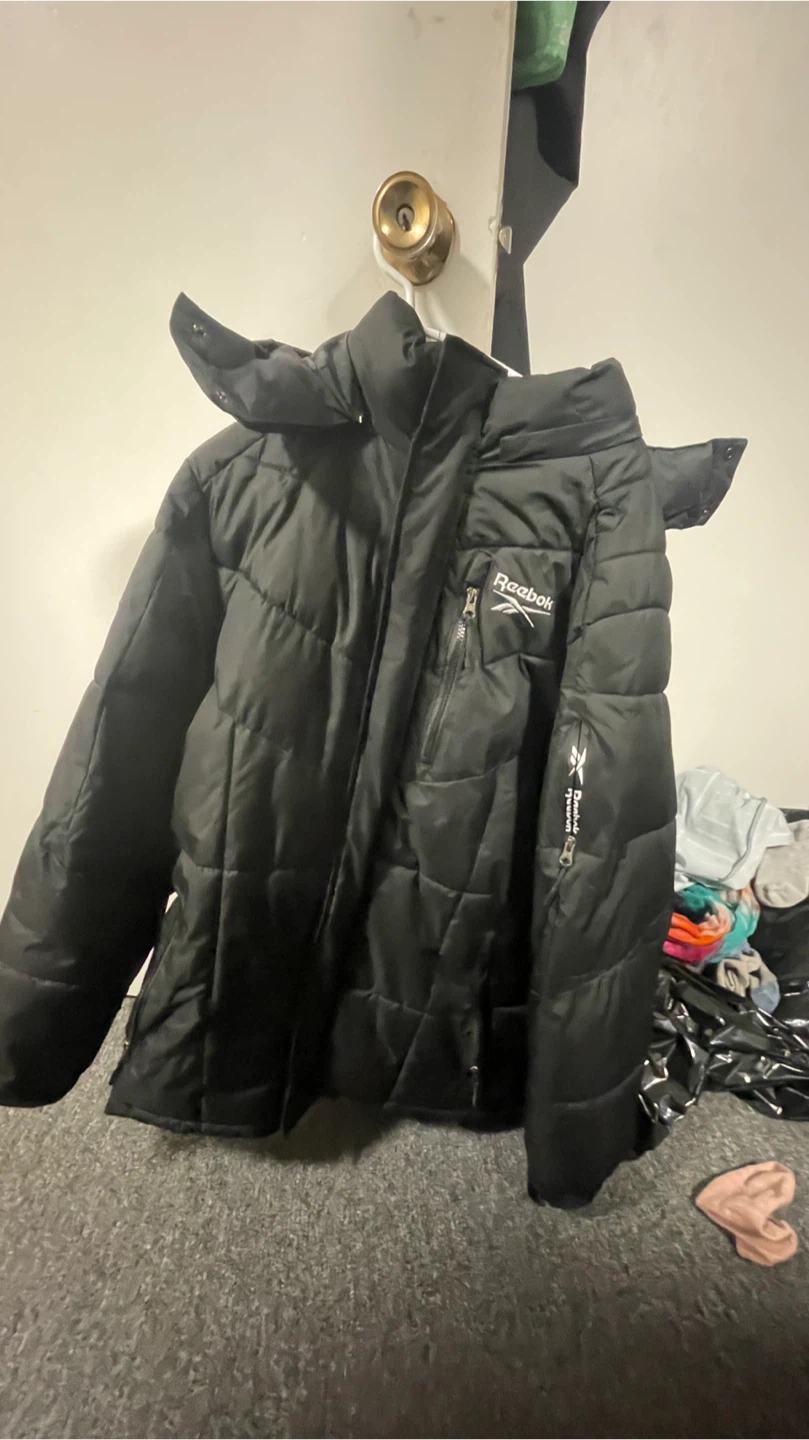 Reebok Black Puffer Jacket - Size L/G - photo 5