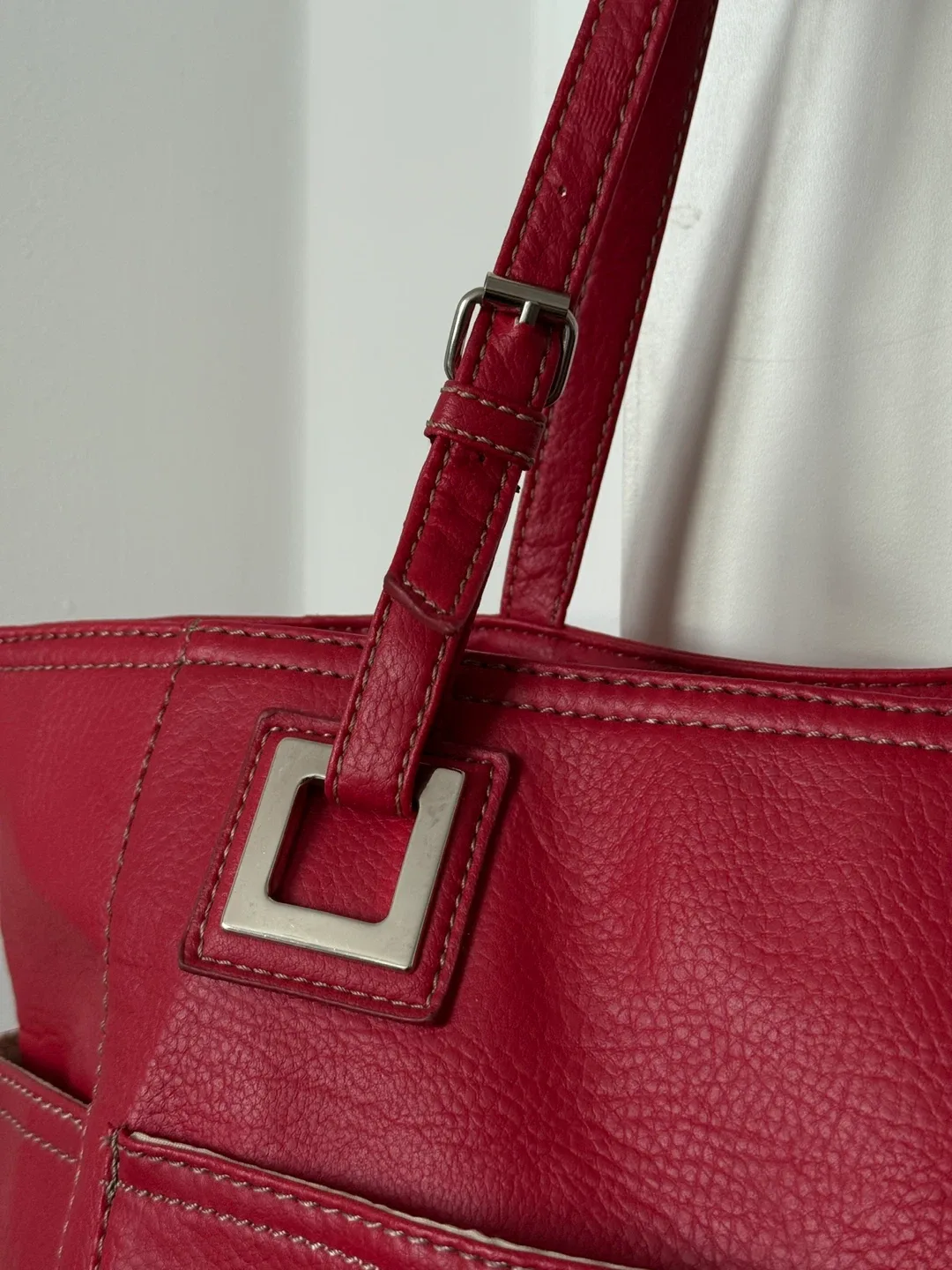 Nine West Red Tote Bag image indicator(3)