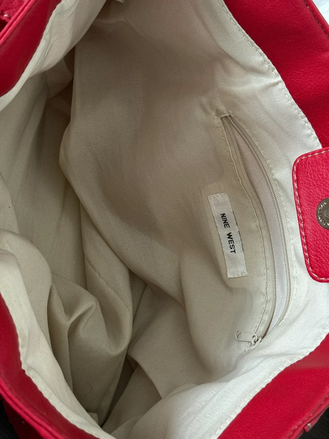 Nine West Red Tote Bag image indicator(6)