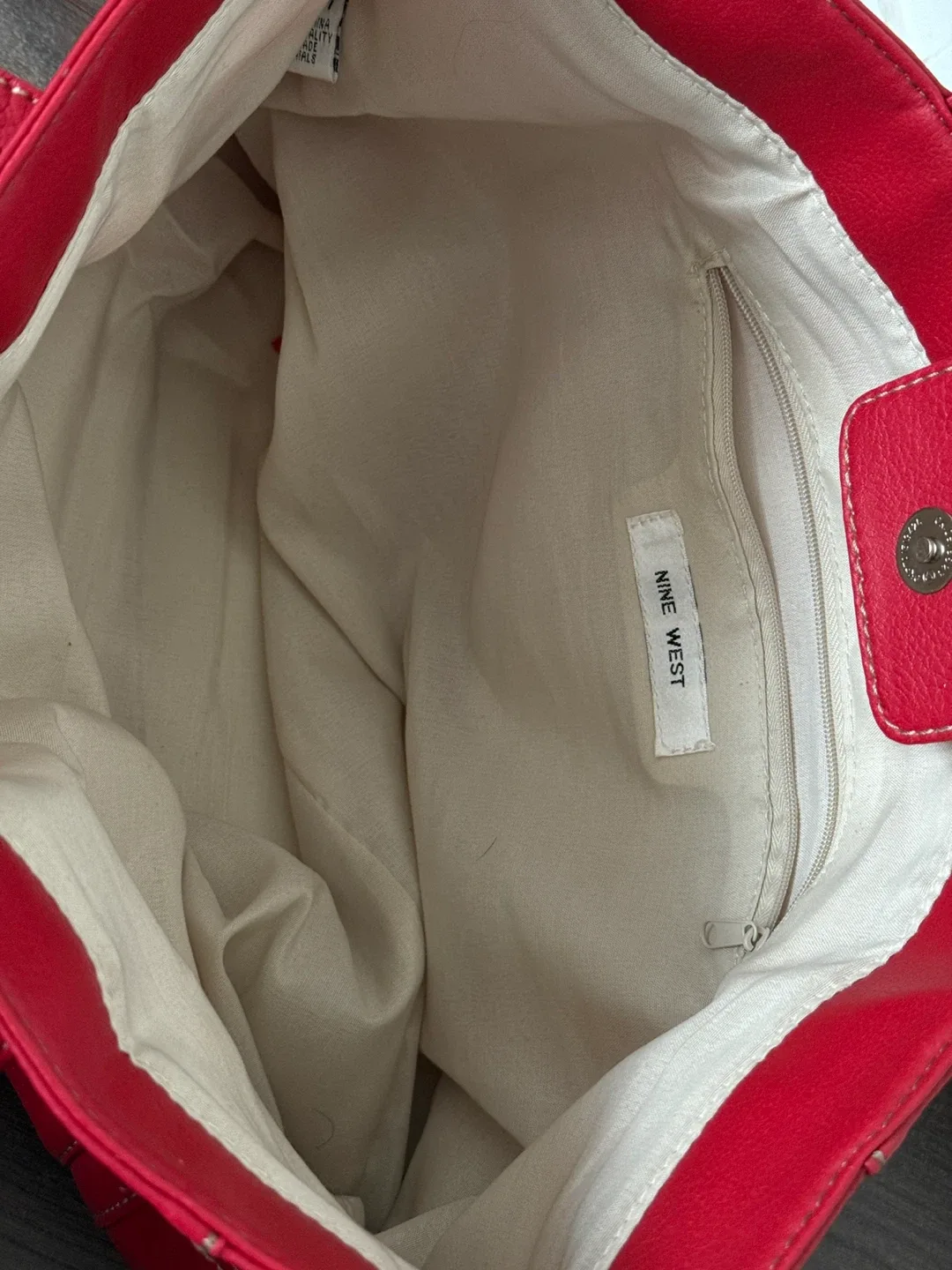 Nine West Red Tote Bag image indicator(5)