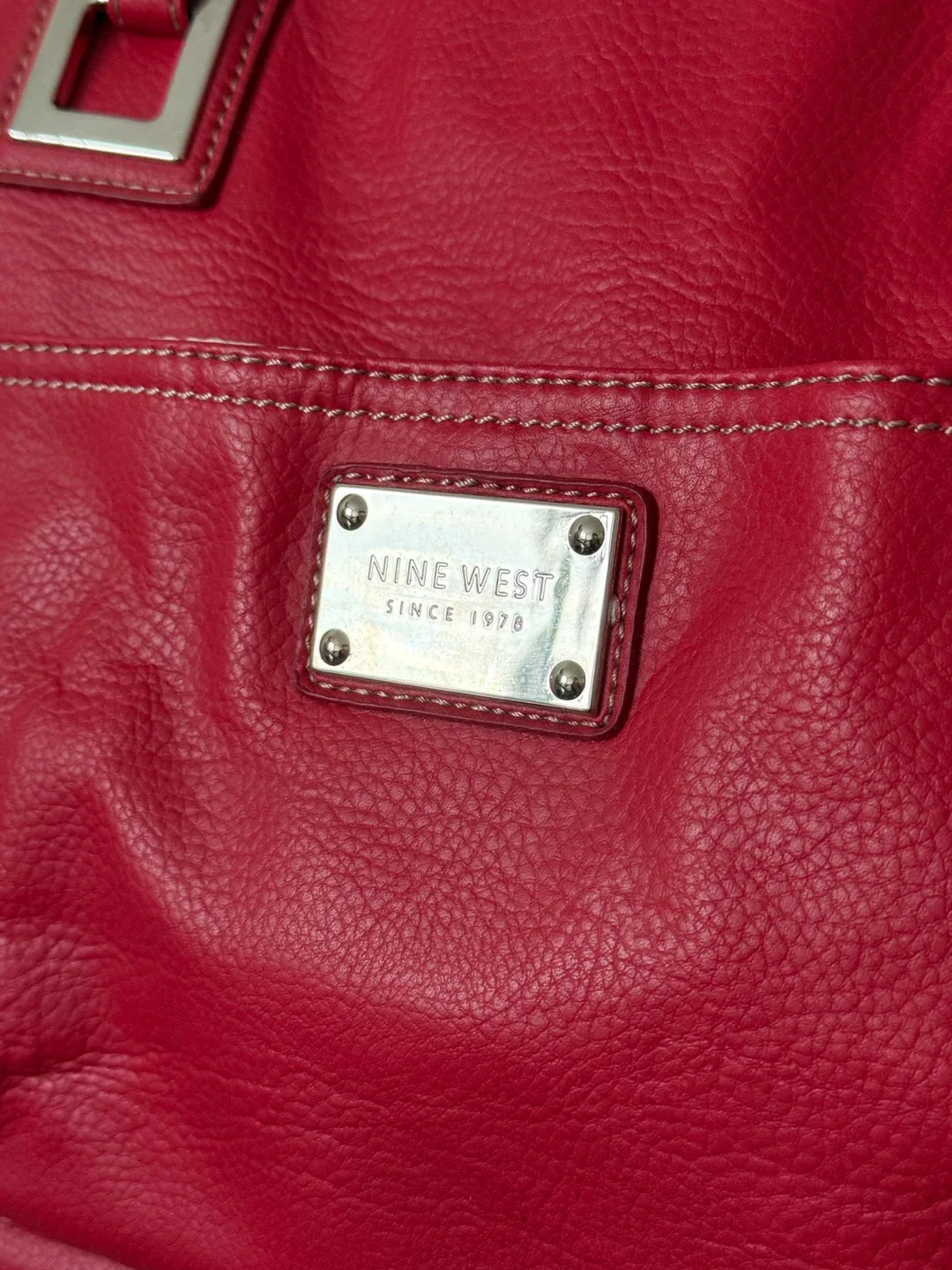 Nine West Red Tote Bag image indicator(2)