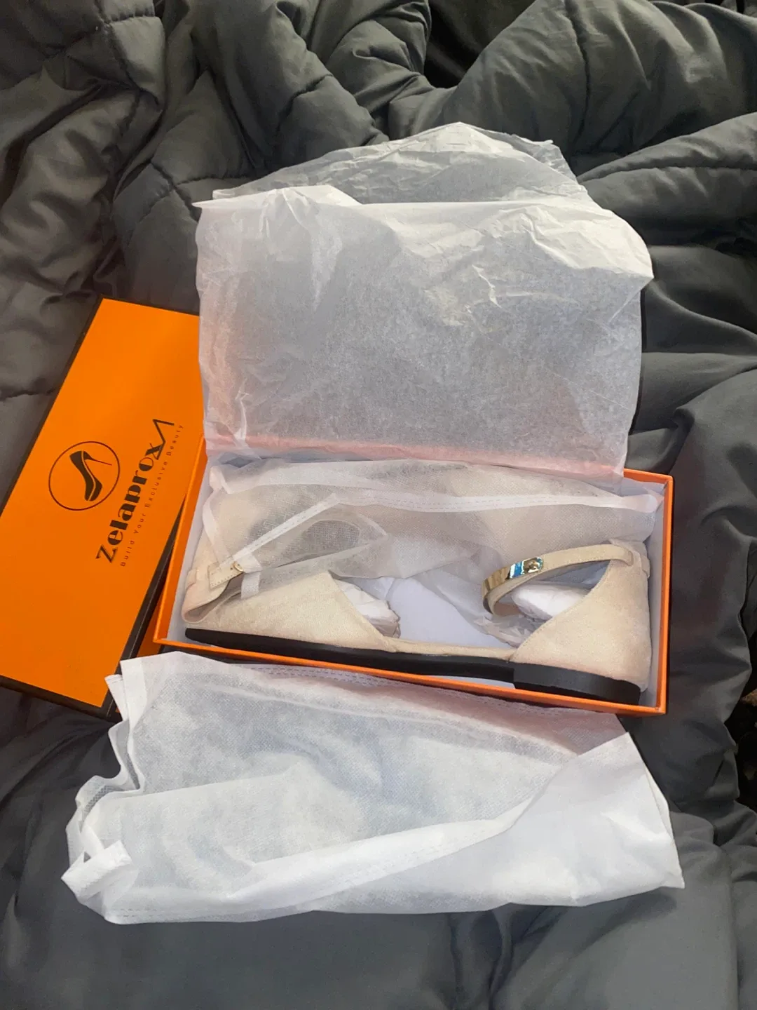 Zelaprox Women's Flats - Apricot, Size 10 (New) image indicator(2)