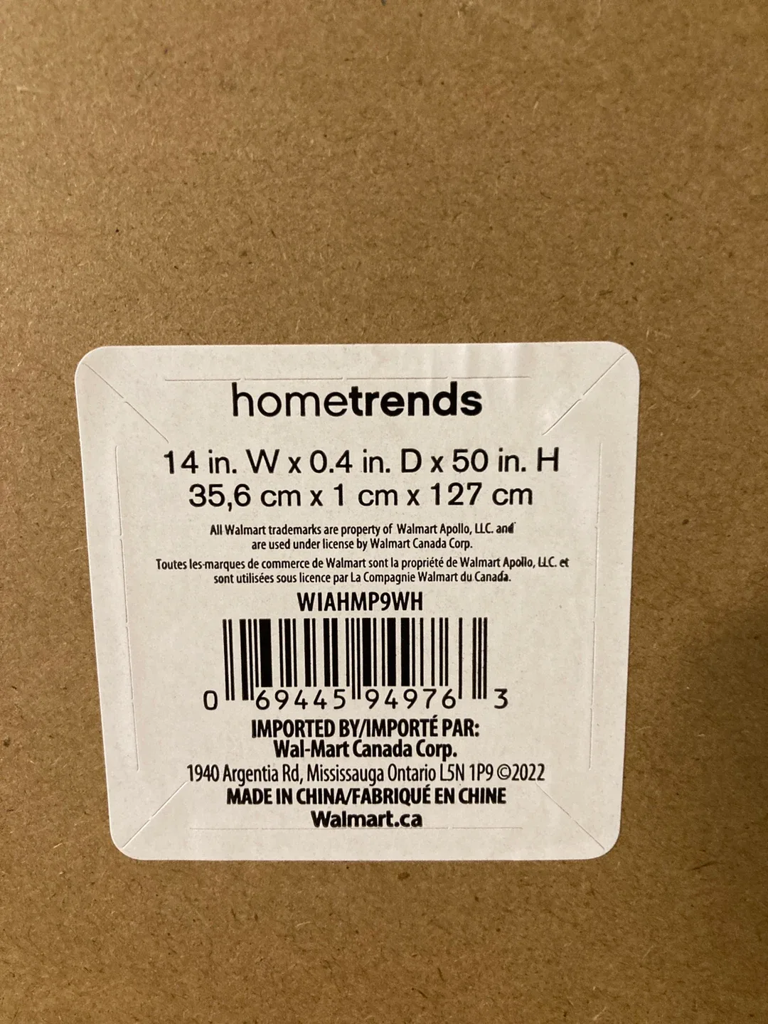 hometrends White Framed Mirror 14x0.4x50 in. image indicator(5)