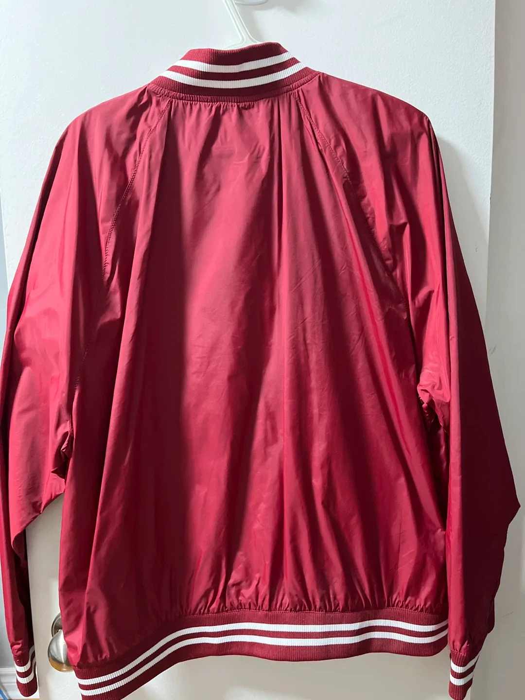 H&M Red Bomber Jacket - Size L image indicator(2)