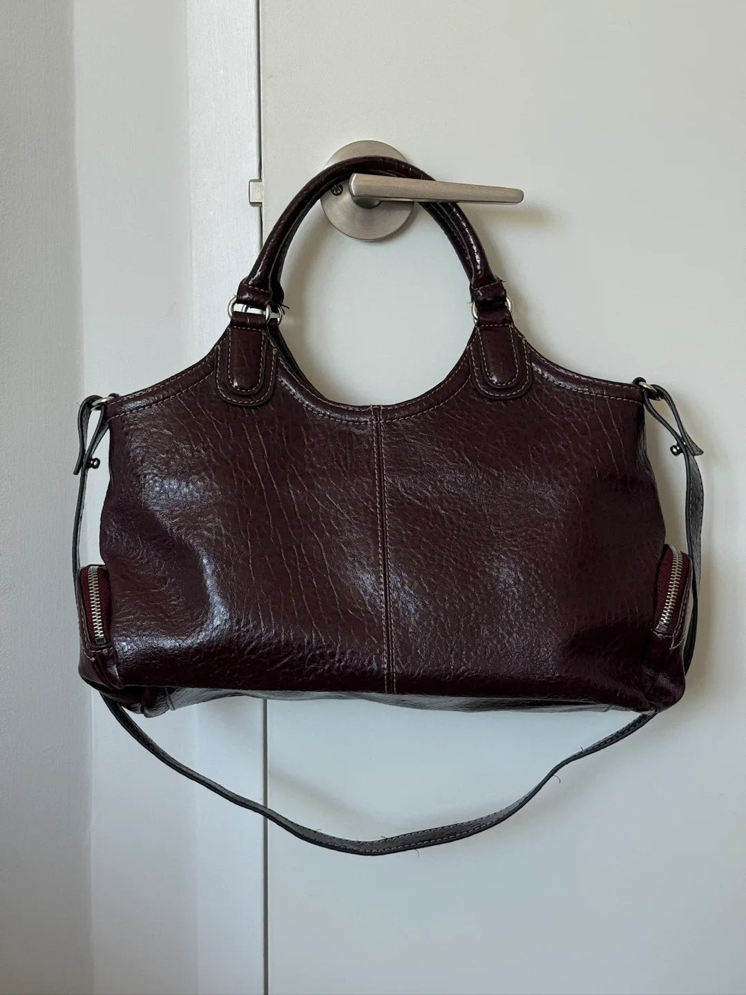Covington Burgundy Tote Bag