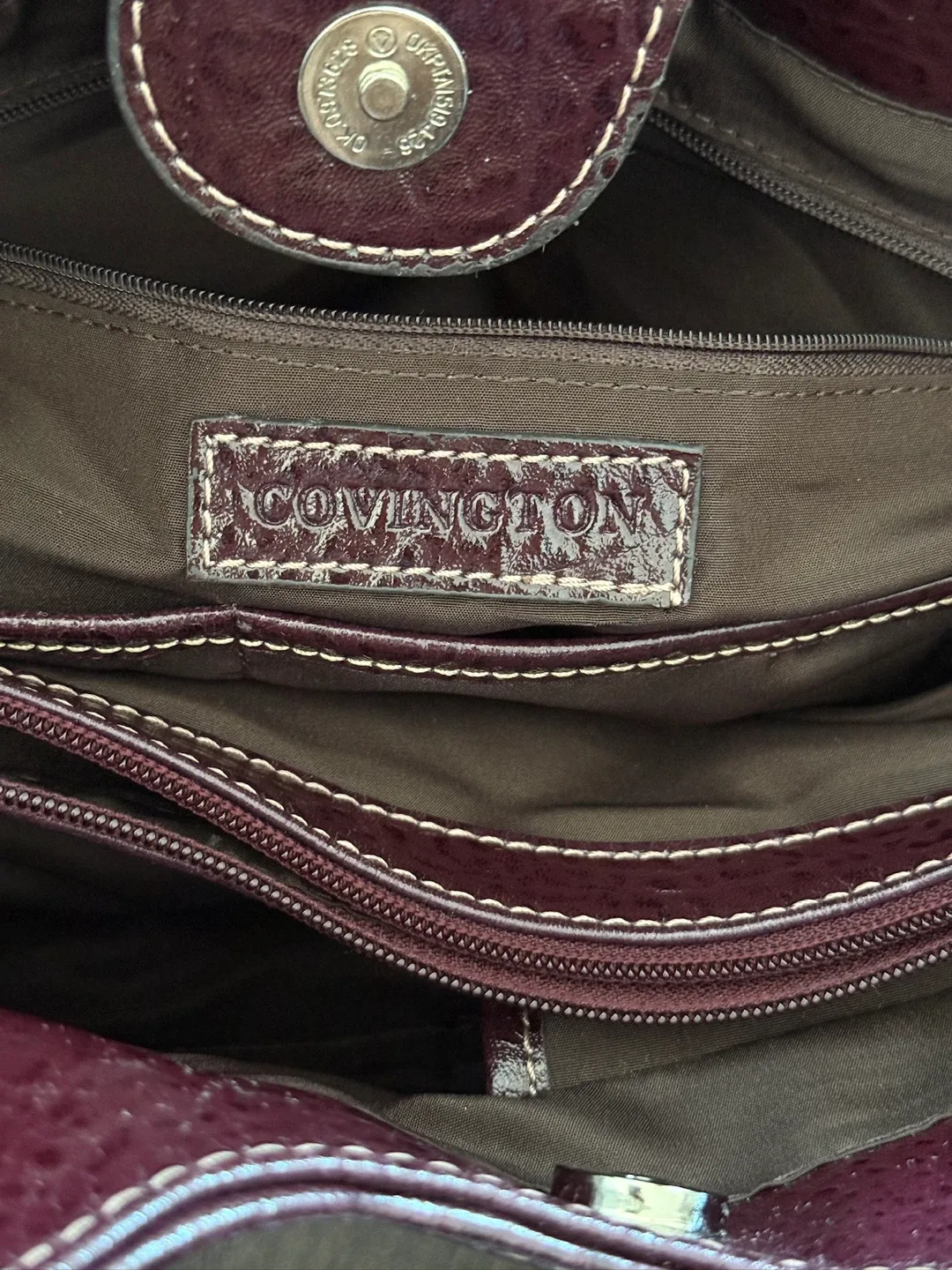 Covington Burgundy Tote Bag image indicator(4)